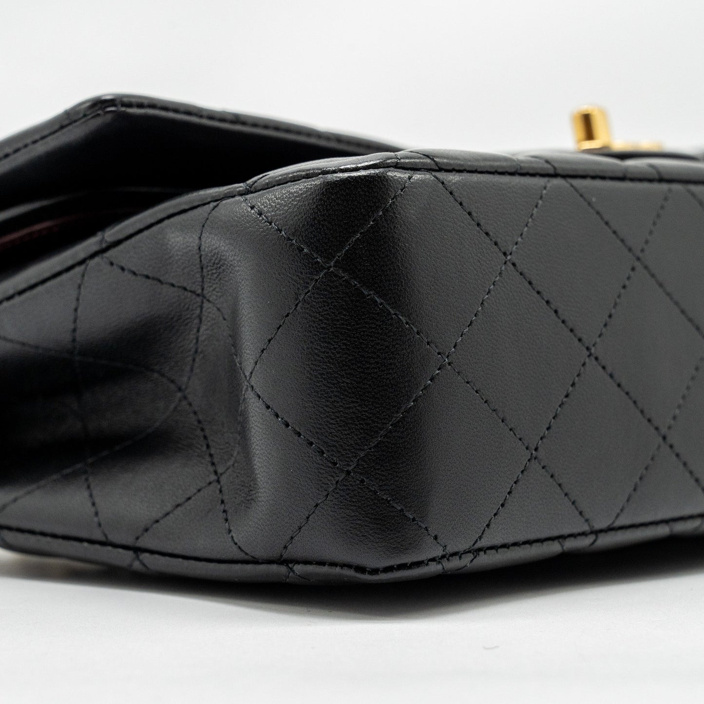 Chanel Medium Classic Double Flap Bag Lambskin Black  (microchip)