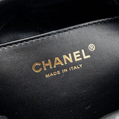 Chanel Mini 22 Bag Shiny Calfskin Black  (Microchip)