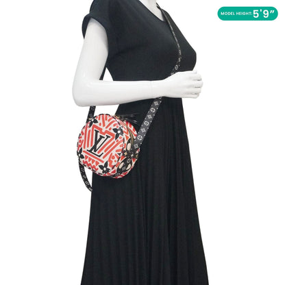 LOUIS VUITTON Boite Chapeau Crafty Giant Monogram Canvas Crossbody Bag Multicolor