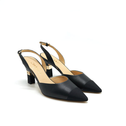 Chanel Size 36C Mid Heels Sling Back