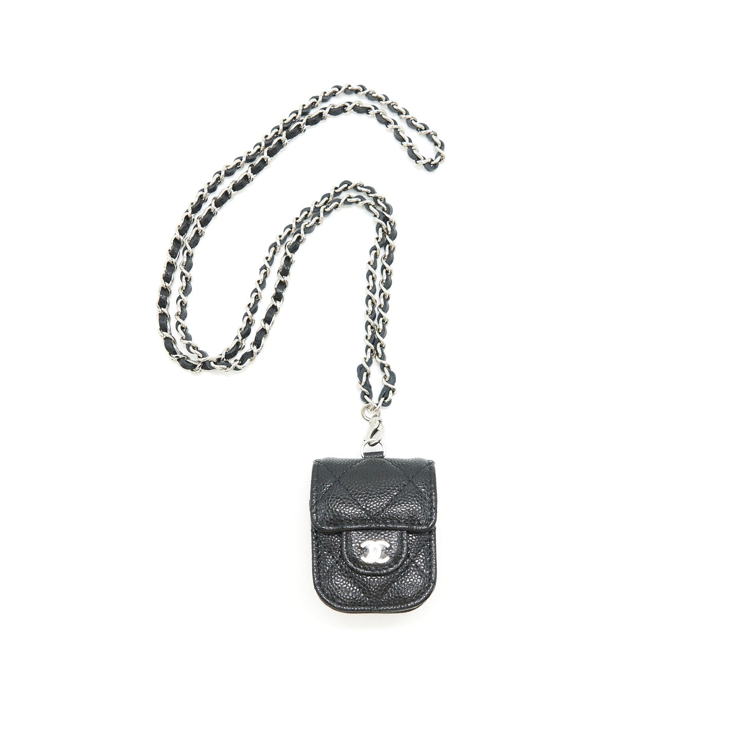 Chanel AirPods Case Caviar Black