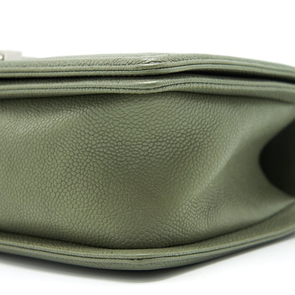 Chanel Medium Boy Bag Caviar Light Green L