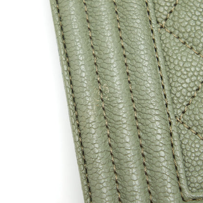 Chanel Medium Boy Bag Caviar Light Green L