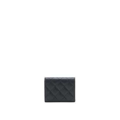 Chanel 23P Detailed CC logo Flap Card Holder Caviar Black L (Microchip)