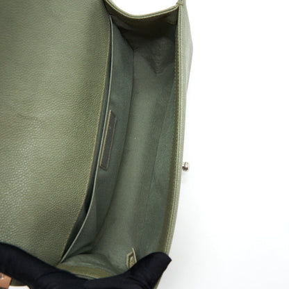 Chanel Medium Boy Bag Caviar Light Green L