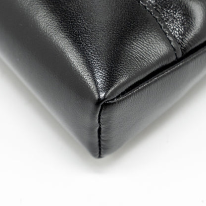 Chanel Mini 31 Clutch With Chain Shiny Calfskin Black L (Microchip)