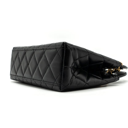 Chanel 23k Mini Shopping Bag Calfskin Black  (microchip)