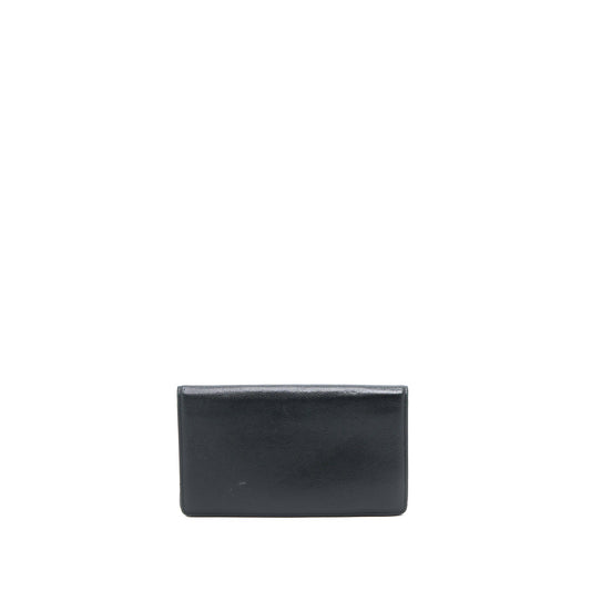 Chanel CC Logo Long Wallet Caviar Black
