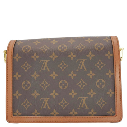 LOUIS VUITTON Dauphine Monogram Reverse Canvas Shoulder Bag Brown