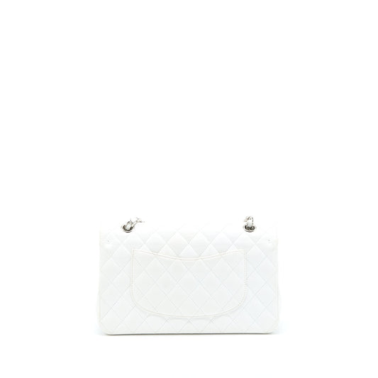 Chanel Medium Classic Flap Caviar White