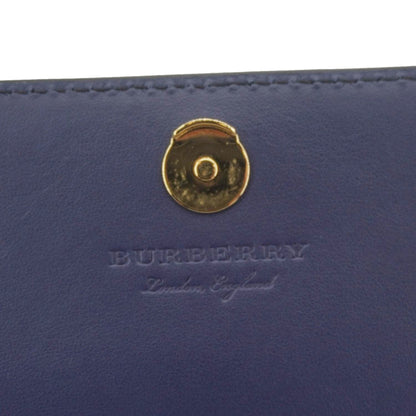 BURBERRY Hampshire Small House Check Crossbody Bag Navy Blue