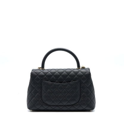 Chanel Medium Coco Handle Caviar Black L