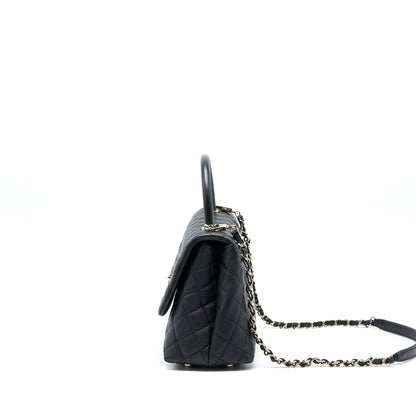 Chanel Medium Coco Handle Caviar Black L