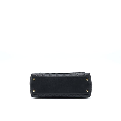 Chanel Medium Coco Handle Caviar Black L