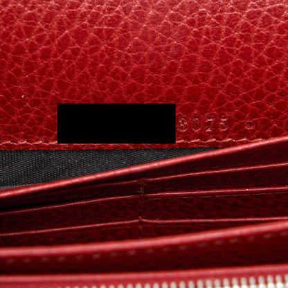 Gucci Dionysus leather mini chain Red bag Gold and silver hardware