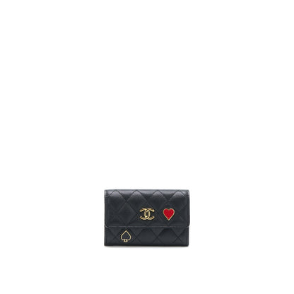 Chanel 23C Limited Edition Card Holder Caviar Black  (Microchip)