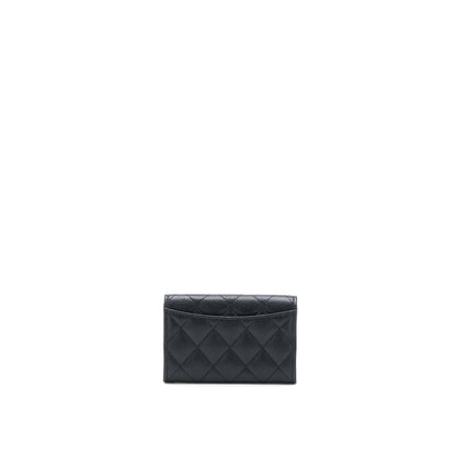 Chanel 23C Limited Edition Card Holder Caviar Black  (Microchip)