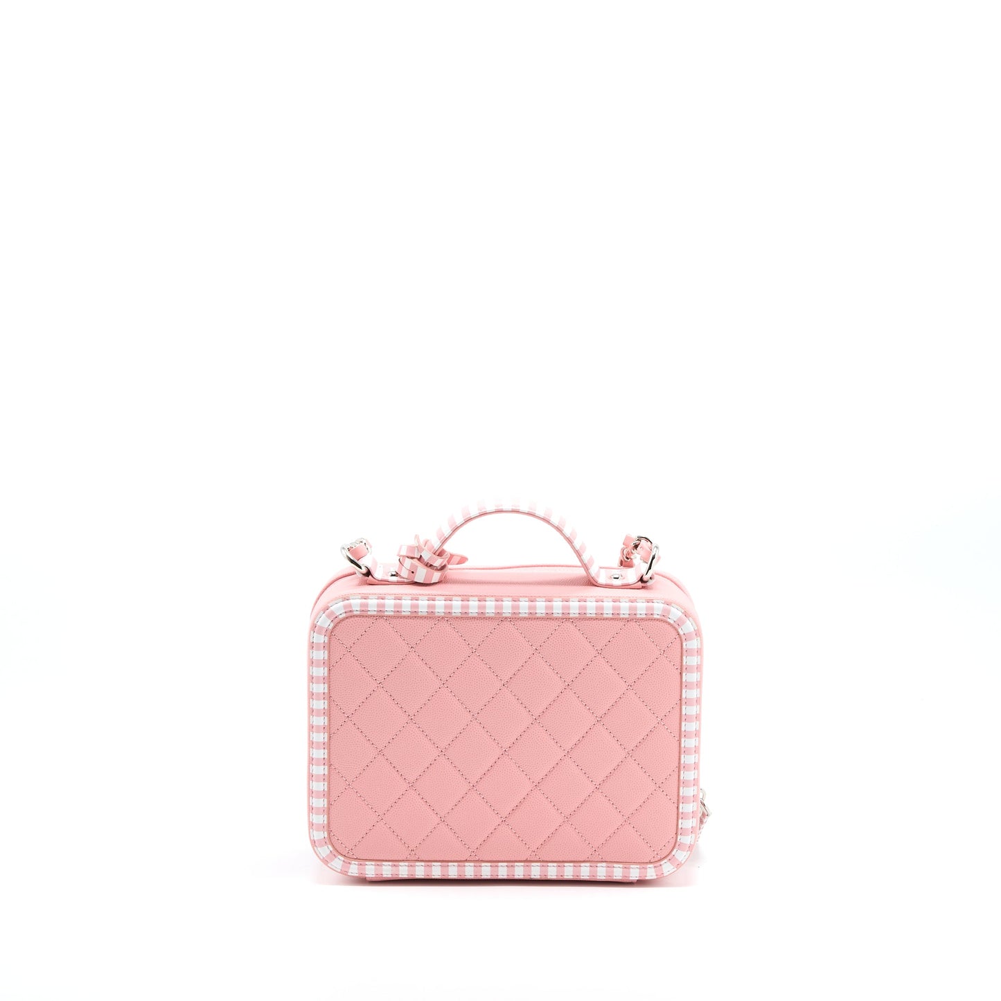 Chanel Medium Filigree Vanity Case Caviar Multicolour Pink