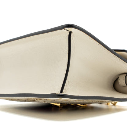 Gucci Sylvie Top Handle Bag Limited Edition leather White