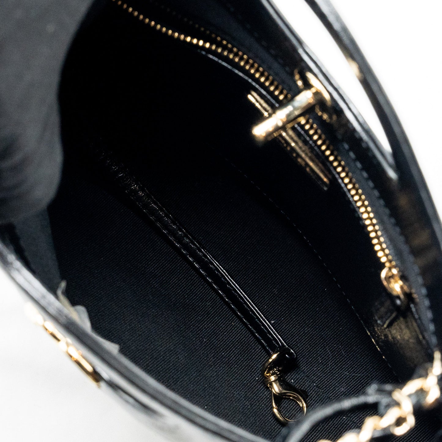 Chanel mini 31 bag shiny calfskin black L (microchip)