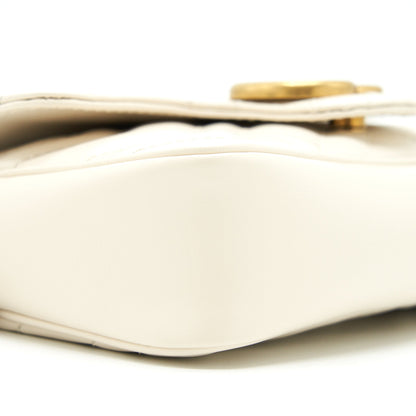 Gucci GG marmont super mini Bag White