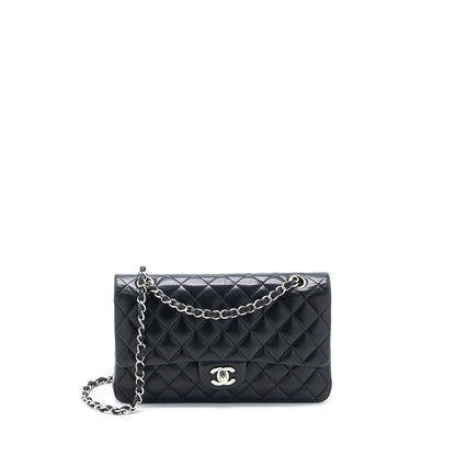 Chanel Medium Classic Double Flap Bag Lambskin Black