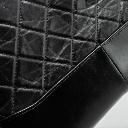 Chanel Medium Gabrielle Hobo Bag Aged Calfskin Black Multicolour Hardware