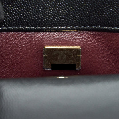 Chanel Mini Coco Handle 20cm Caviar Black L