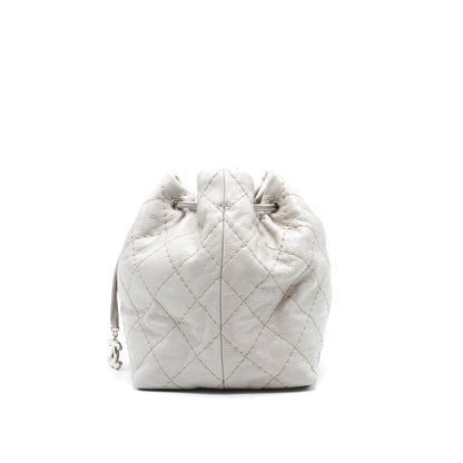 Chanel Caviar Bucket Tote Bag Grey  Serial15