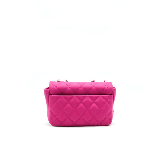 Chanel Rubber quilted lambskin flap Bag pink