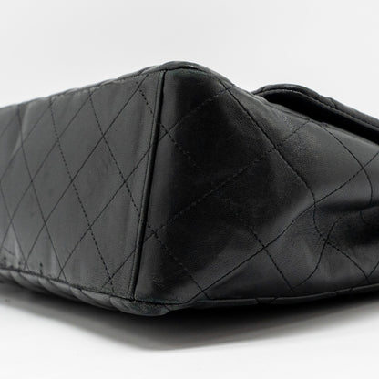Chanel maxi classic single flap bag lambskin black