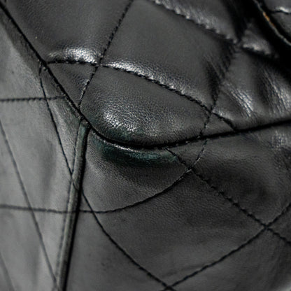 Chanel maxi classic single flap bag lambskin black