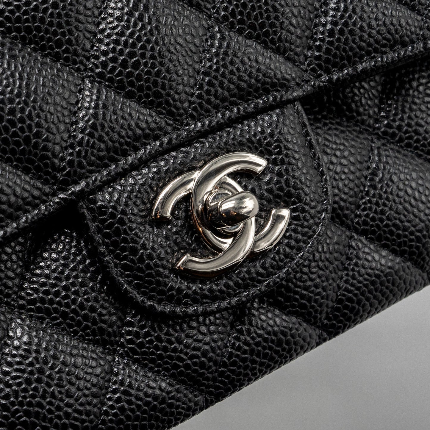 Chanel Medium Classic Double Flap Bag Caviar Black