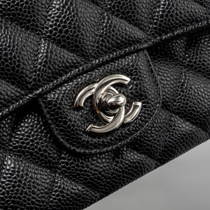 Chanel Medium Classic Double Flap Bag Caviar Black