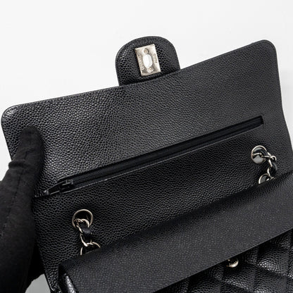Chanel Medium Classic Double Flap Bag Caviar Black
