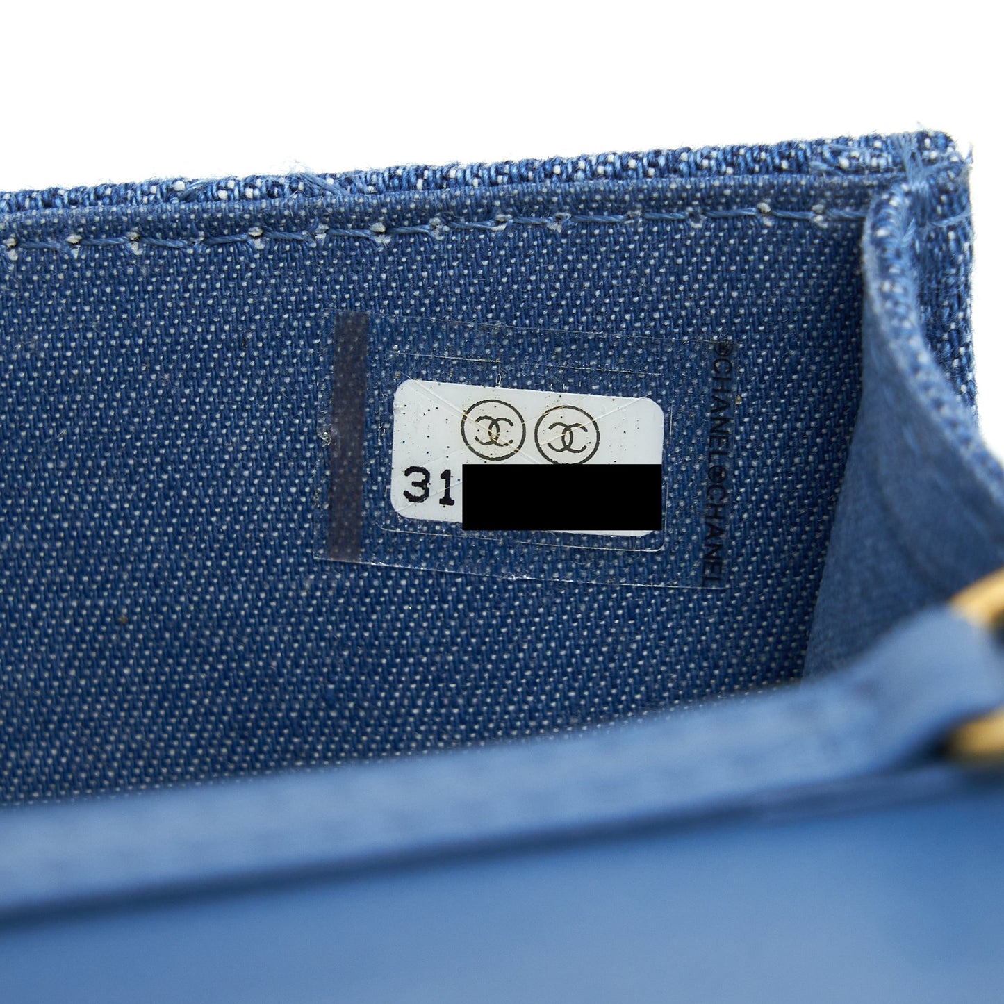 Chanel Pearl Crush Denim mini flap Belt bag