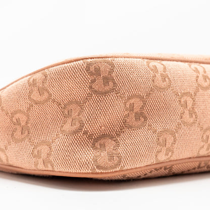 Gucci Small Ophidia Hobo Bag GG Supreme Canvas Pink L