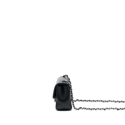 Chanel Mini Rectangular Lambskin Black (Microchip)