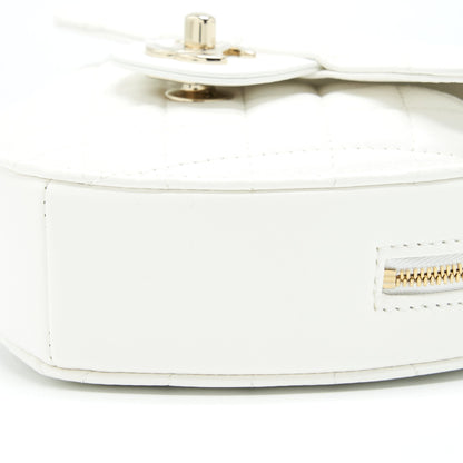 Chanel 22S Heart Bag Lambskin White L