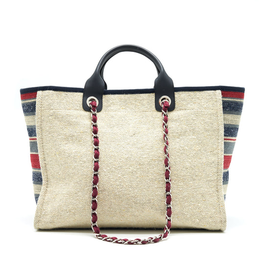 CHANEL Deauville Tote in Canvas Multicolored