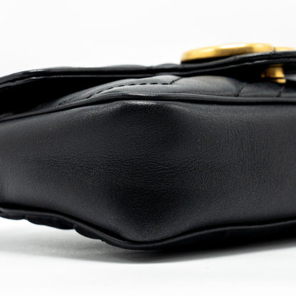 Gucci Super Mini Marmont calfskin black