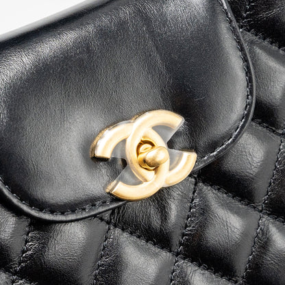 Chanel 24p Mini Shopping Tote Calfskin Black  (Microchip)