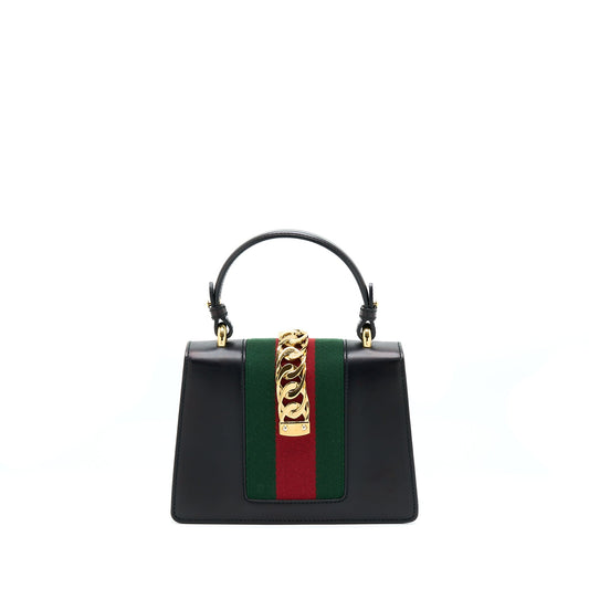 Gucci Mini Top Handle Sylvie Bag Black