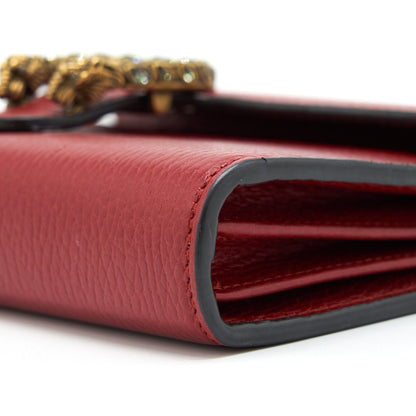 Gucci Dionysus Chain Wallet Red