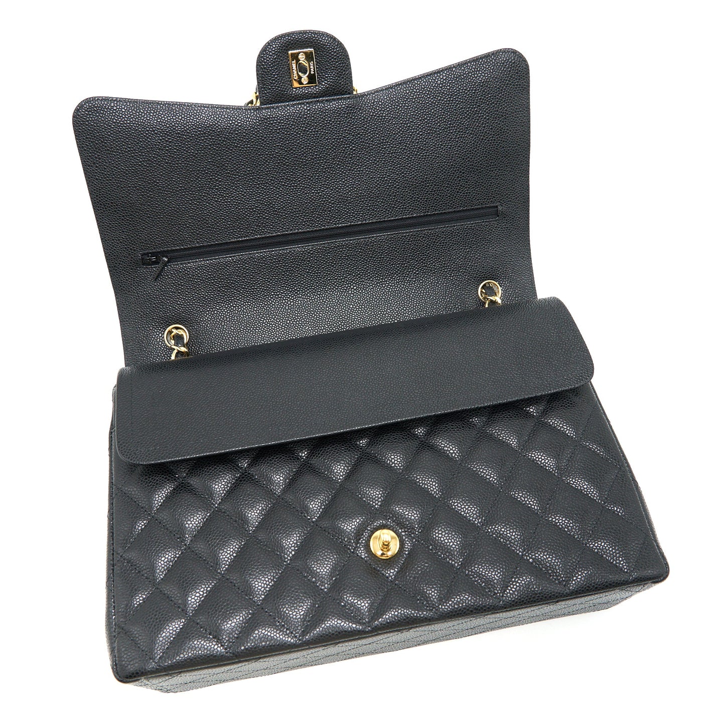 Chanel Maxi Classic double Flap Black Caviar