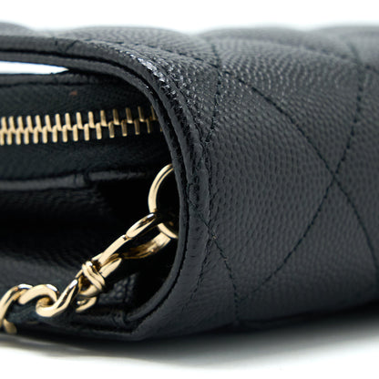 Chanel 3 in 1 Wallet on Chain Caviar Black L
