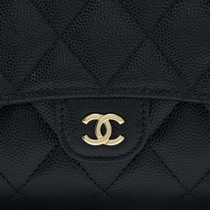 Chanel 3 in 1 Wallet on Chain Caviar Black L