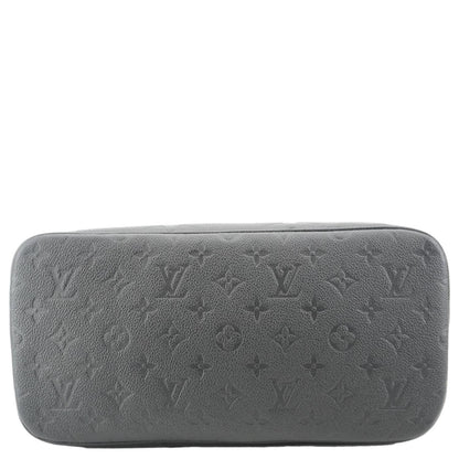 LOUIS VUITTON Neverfull MM Empreinte Leather Tote Shoulder Bag Black