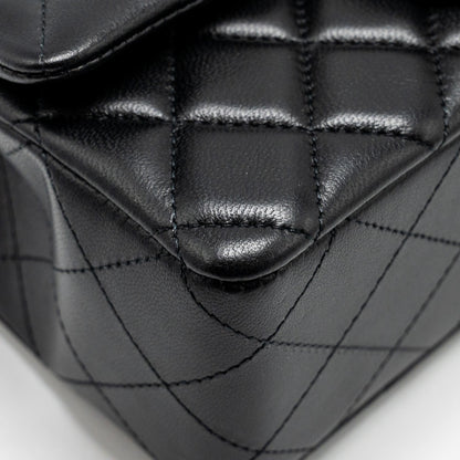 Chanel Mini Rectangular Flap Bag Lambskin Black L (microchip)