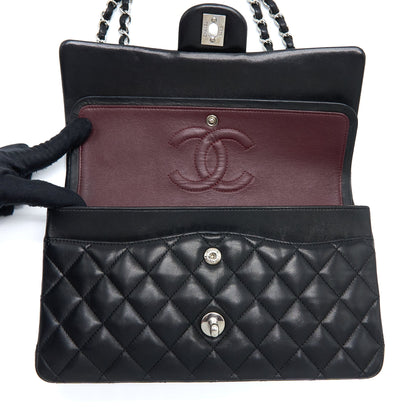 Chanel Medium Classic Double Flap Bag Lambskin Black